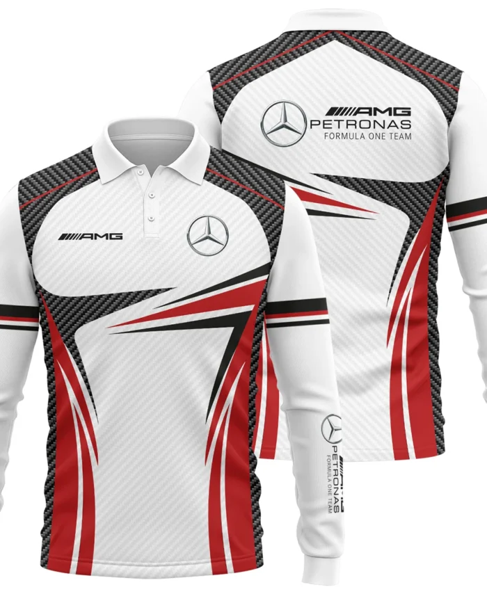 Mercedes F1 Team For Fans - Long Polo Shirt BLVAF1031225A1MERLPL