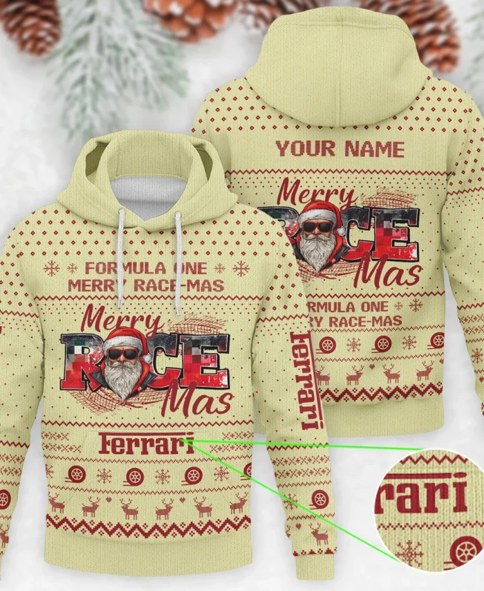 Merry RaceMas Ferrari Formula 1 - Knitted Hoodie BLVAF12209250A20FRR