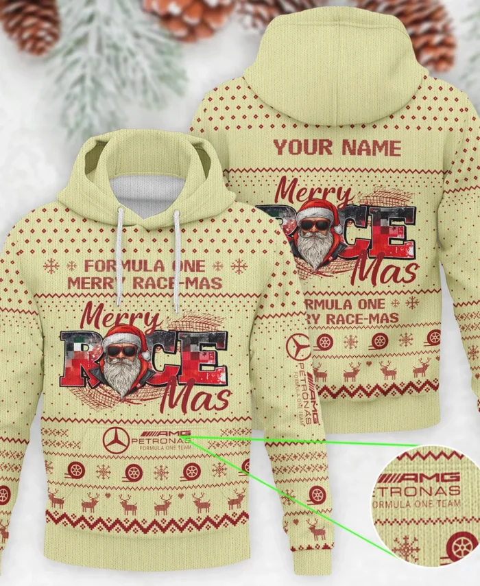 Merry RaceMas Mercedes Formula 1 - Knitted Hoodie BLVAF12209250A20MER