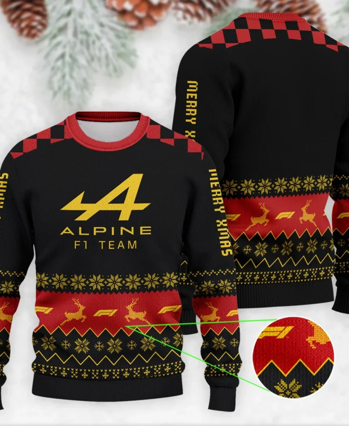 Merry X-Mas Alpine Formula 1 - Ugly Sweater BLVAF1220925A8ALP