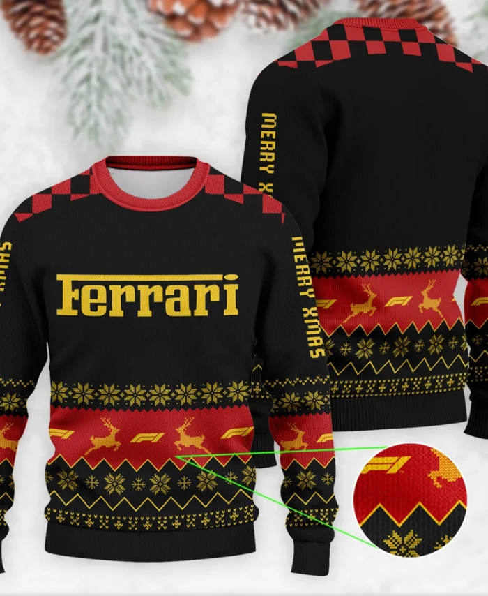 Merry X-Mas Ferrari Formula 1 - Ugly Sweater BLVAF1220925A8FRR
