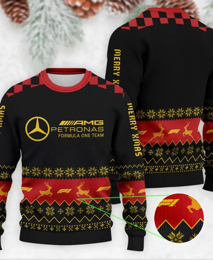 Merry X-Mas Mercedes Formula 1 - Ugly Sweater BLVAF1220925A8MER