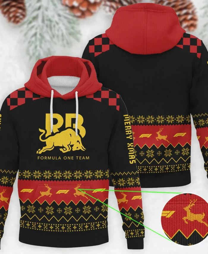 Merry X-Mas Racing Bulls Formula 1 - Knitted Hoodie BLVAF12209250A8RAC