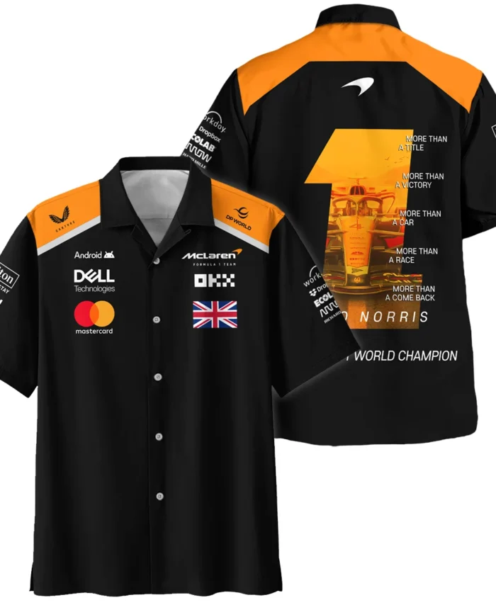 More Than A Champion Lando Norris McLaren F1 Team Hawaiian Shirt BLNRWDCA2HW