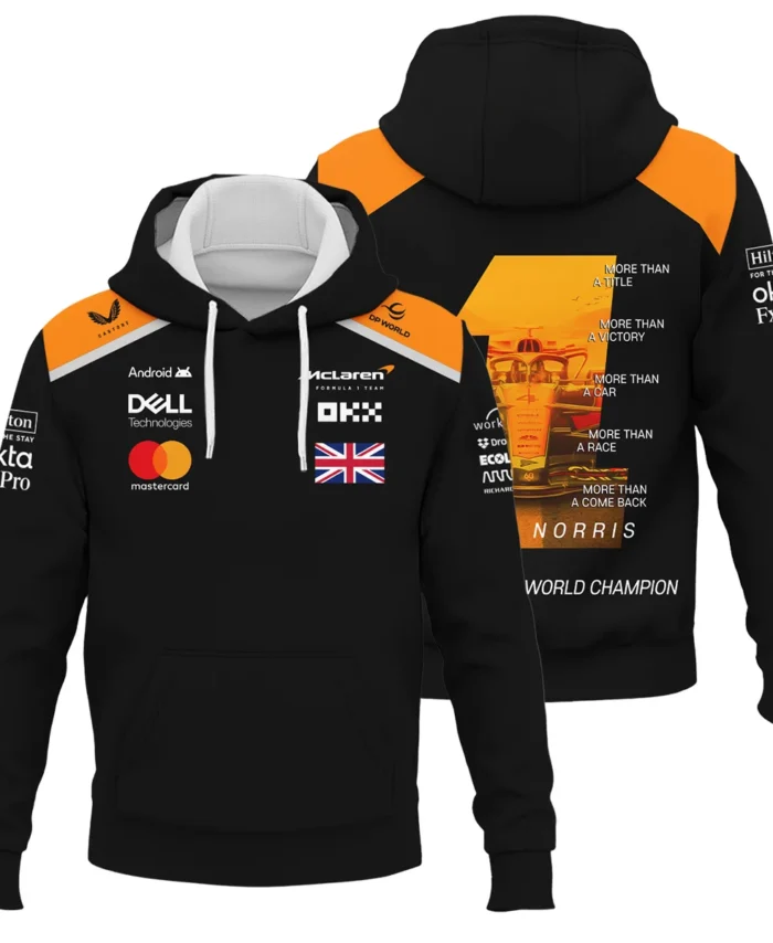 More Than A Champion Lando Norris McLaren F1 Team Hoodie BLNRWDCA2HD