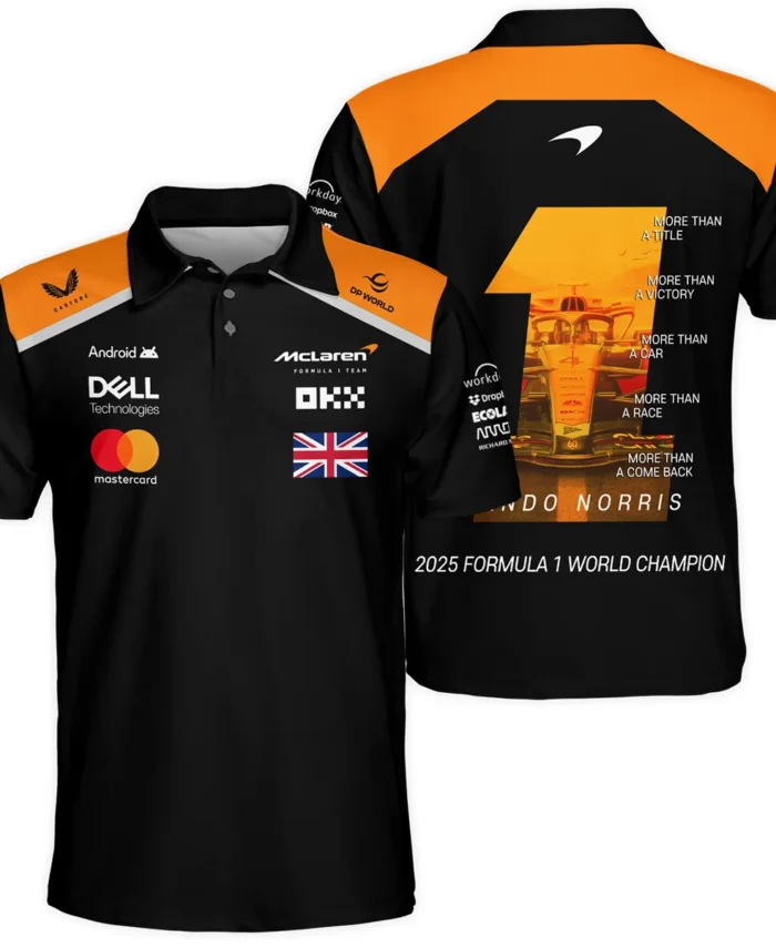 More Than A Champion Lando Norris McLaren F1 Team Polo Shirt BLNRWDCA2PL