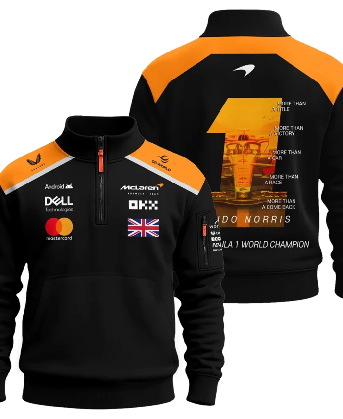 More Than A Champion Lando Norris McLaren F1 Team Sweatshirt Zipper BLNRWDCA2SHZ