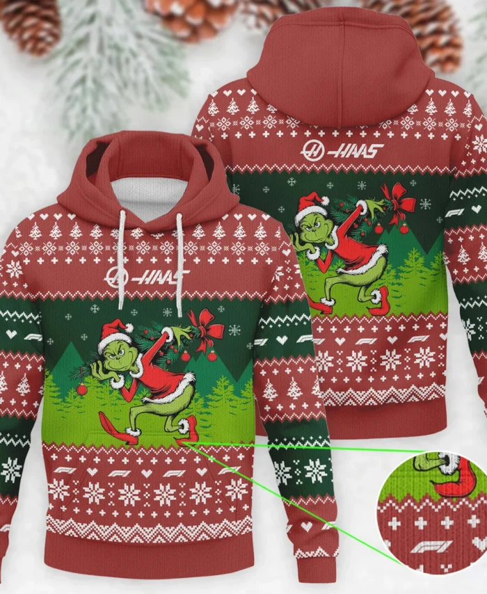 Mr.Grinch Haas Formula 1 - Knitted Hoodie BLVAF12209250A19HAAS