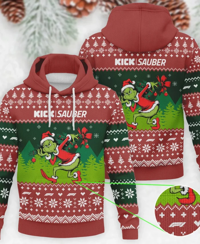 Mr.Grinch Kick Sauber Formula 1 - Knitted Hoodie BLVAF12209250A19KS