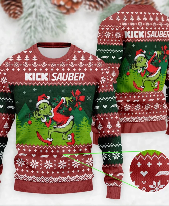 Mr.Grinch Kick Sauber Formula 1 - Ugly Sweater BLVAF1220925A19KS