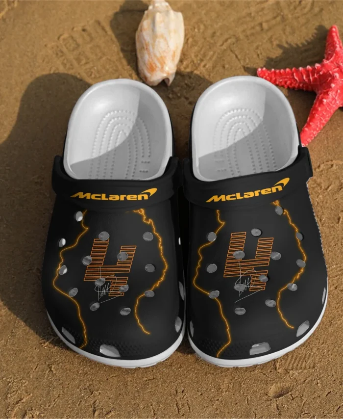 Norris Signature McLaren F1 Crocs - Waterproof Odor-resistant Antimicrobial BLMCL8425A18
