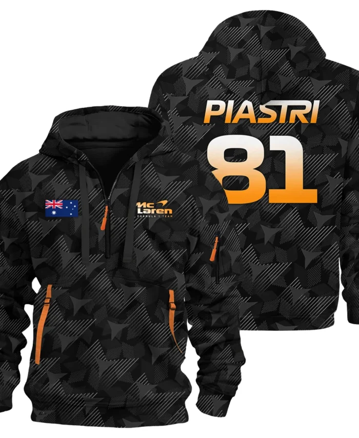 Oscar Piastri Exclusive Fan Gear Limited Edition Hoodie Half Zip BLOP13725A2HDF