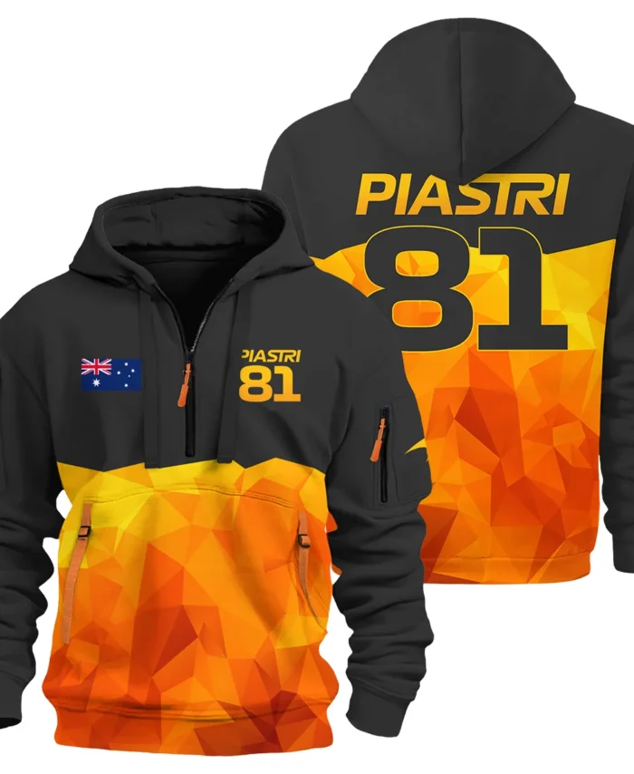 Oscar Piastri Exclusive Fan Gear Limited Edition Hoodie Half Zipper BLOP13725A1HDF