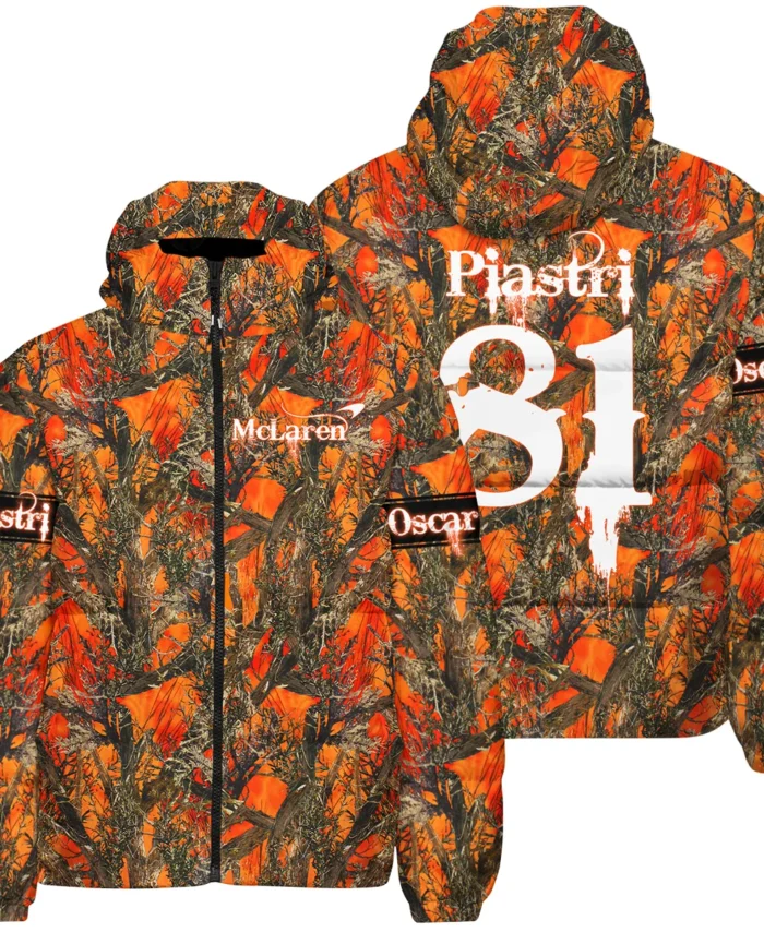 Oscar Piastri Hunting Camo McLaren F1 Down & Puffer Jackets BLOP2825A1HCJ