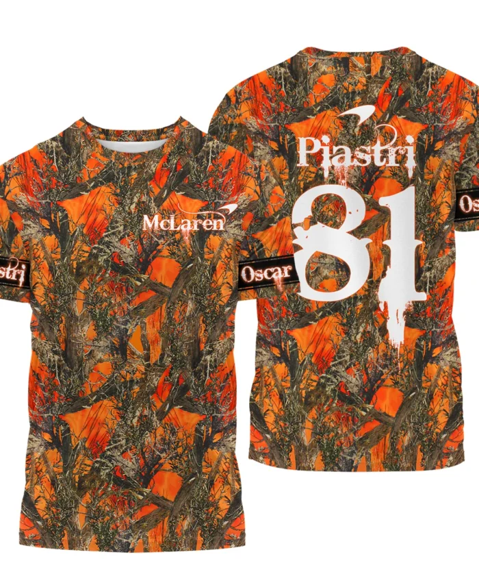 Oscar Piastri Hunting Camo McLaren F1 T-Shirt BLOP2825A1TS