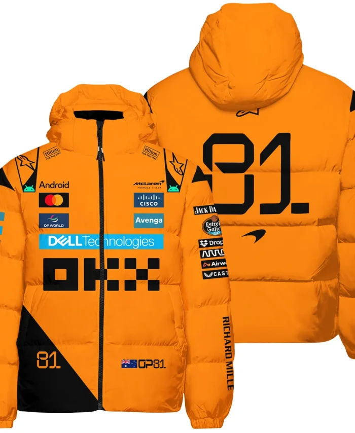 Oscar Piastri McLaren F1 Exclusive Down & Puffer Jackets BLF1180525A3HCJ