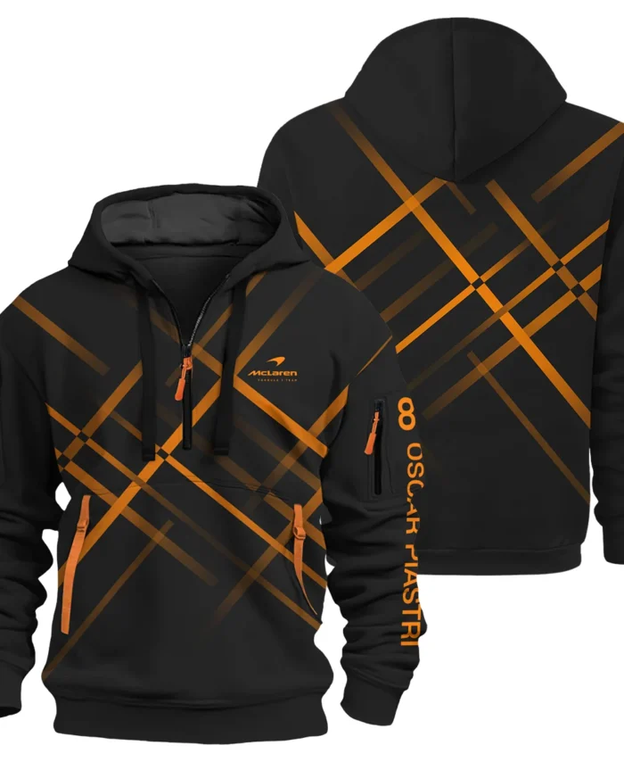 Oscar Piastri McLaren F1 Exclusive Logo Hoodie Half Zip BLOP3425A23HZ