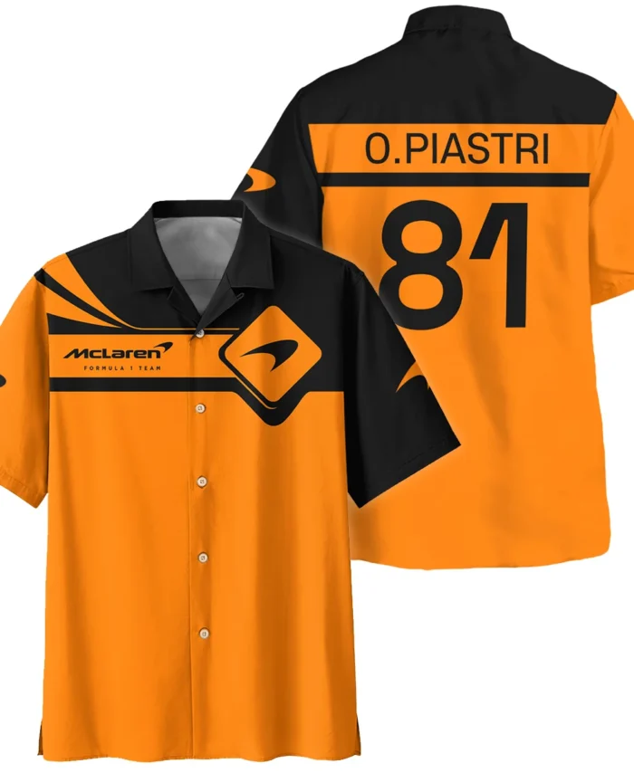 Oscar Piastri McLaren F1 Hawaiian Shirt All Over Prints BLMCL5525A4HW