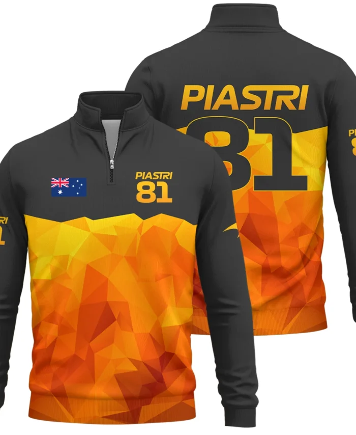 Oscar Piastri McLaren F1 Limited Edition Quarter-Zip Sweatshirt BLOP13725A1QZS