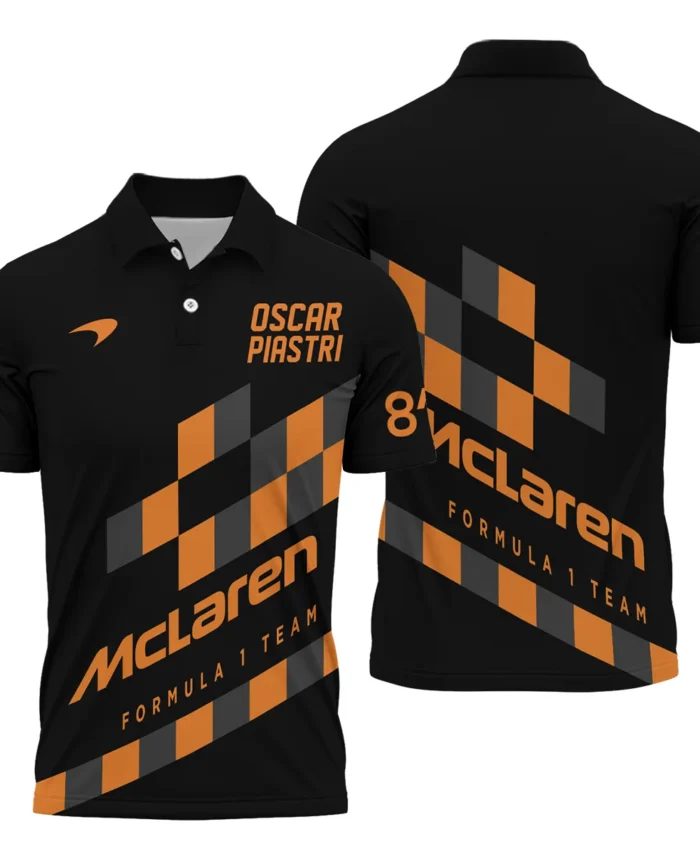 Oscar Piastri McLaren F1 Polo Shirt All Over Prints BLOP10425A6PL