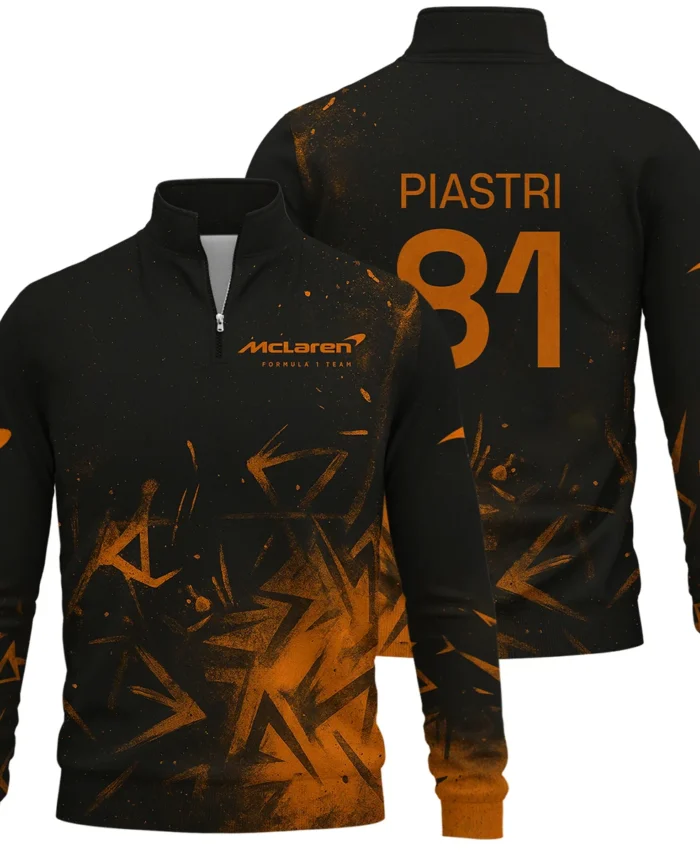 Oscar Piastri McLaren F1 Quarter-Zip Sweatshirt All Over Prints BLMCL3525A3OPQTZ