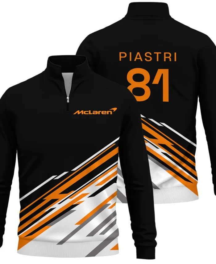 Oscar Piastri McLaren F1 Quarter-Zip Sweatshirt All Over Prints BLOP10425A2QTZ