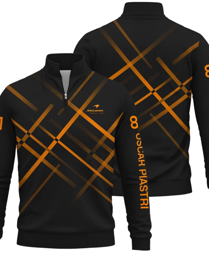 Oscar Piastri McLaren F1 Quarter-Zip Sweatshirt All Over Prints BLOP3425A2QTZ