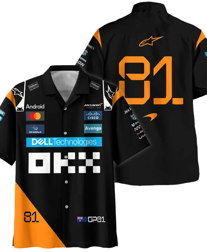 Oscar Piastri McLaren Formula One Exclusive Hawaiian Shirt BLF1180525A4HW