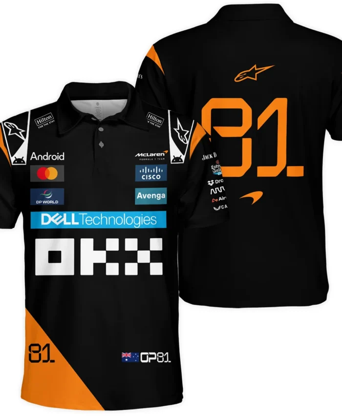 Oscar Piastri McLaren Formula One Exclusive Polo Shirt BLF1180525A4PL