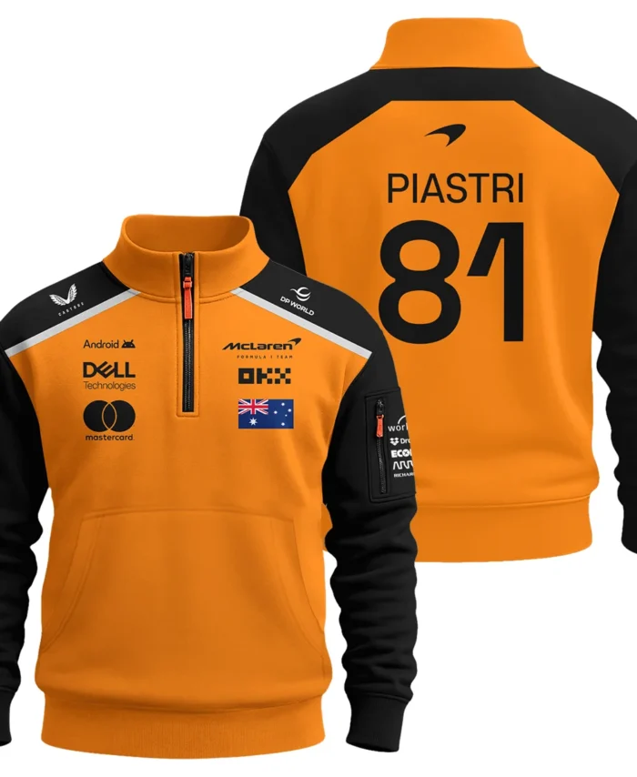 Oscar Piastri McLaren Formula One Exclusive Sweatshirt Zipper BLF1290325A3MCLSHZ