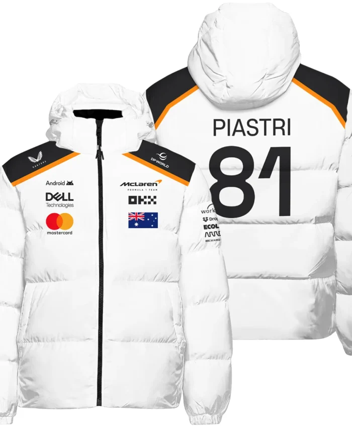 Oscar Piastri OP81 McLaren F1 Exclusive Down & Puffer Jackets BLF19625A3HCJ