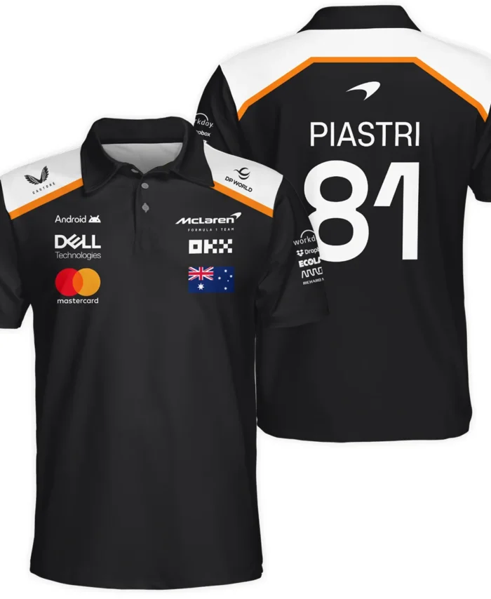 Oscar Piastri OP81 McLaren F1 Exclusive Polo Shirt BLF19625A4PL
