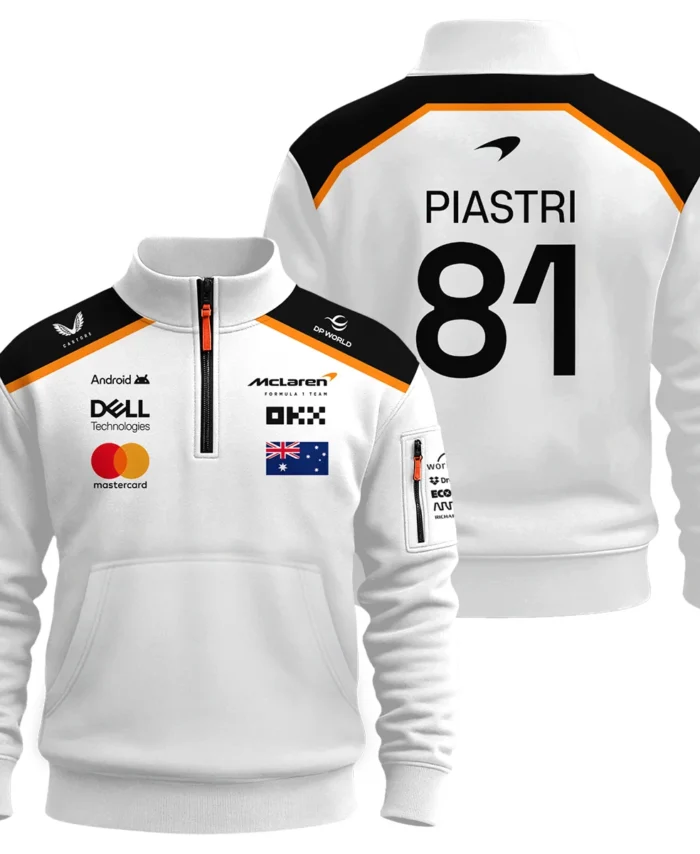 Oscar Piastri OP81 McLaren F1 Team - Sweatshirt Zipper BLF19625A3SHZ