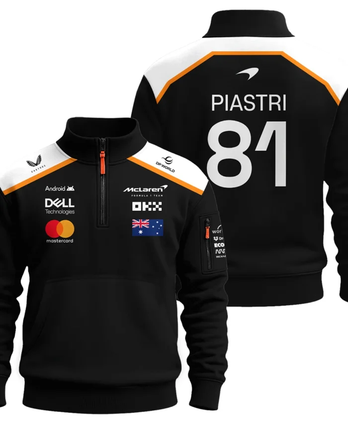 Oscar Piastri OP81 McLaren F1 Team - Sweatshirt Zipper BLF19625A4SHZ