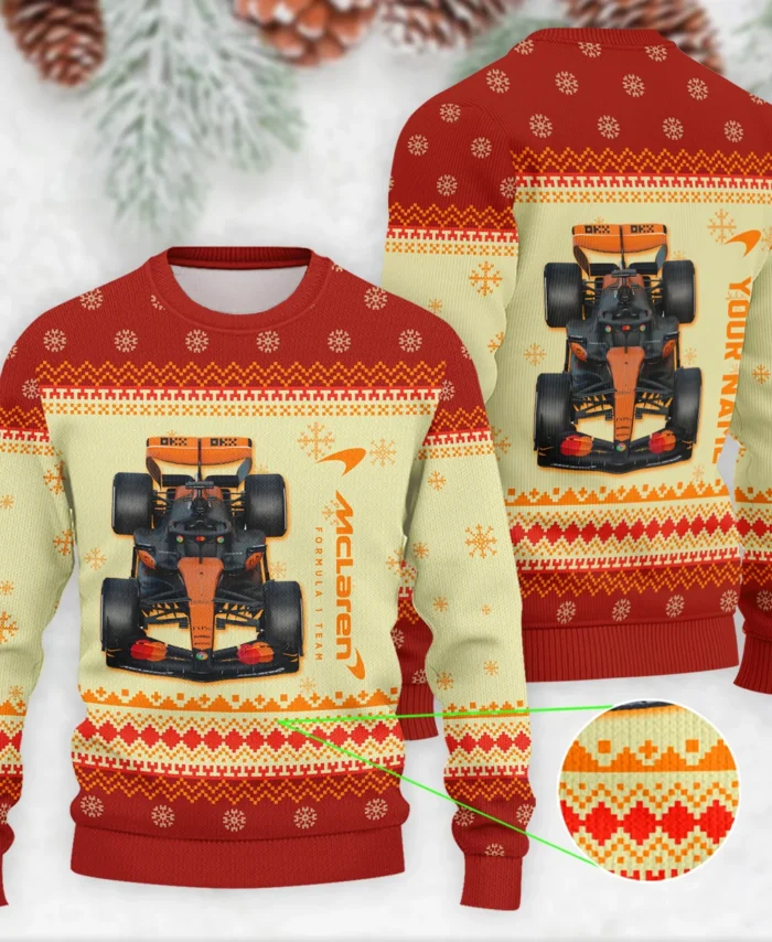 Personalised 2025 Car McLaren Formula 1 - Ugly Sweater BLVAF1220925A24MCL