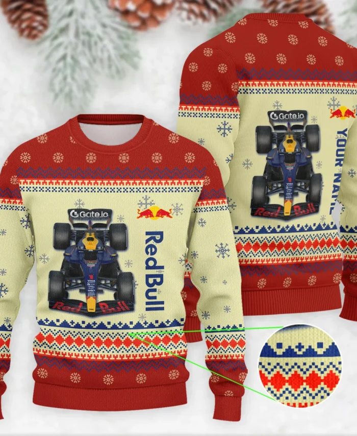 Personalised 2025 Car Red Bull Racing Formula 1 - Ugly Sweater BLVAF1220925A24RBR