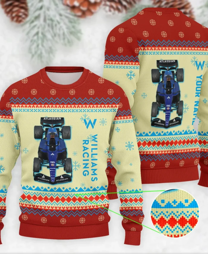 Personalised 2025 Car Williams Formula 1 - Ugly Sweater BLVAF1220925A24WIL