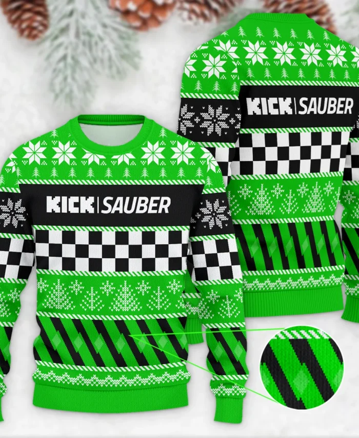 Racing Xmas Pattern Kick Sauber Formula 1 - Ugly Sweater BLVAF1220925A28KS