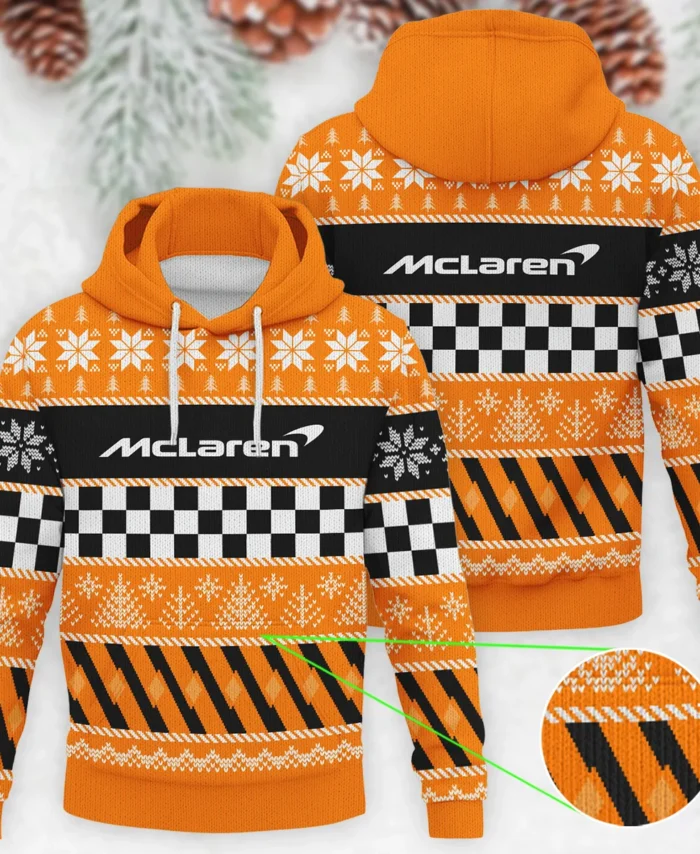 Racing Xmas Pattern McLaren Formula 1 - Knitted Hoodie BLVAF12209250A28MCL