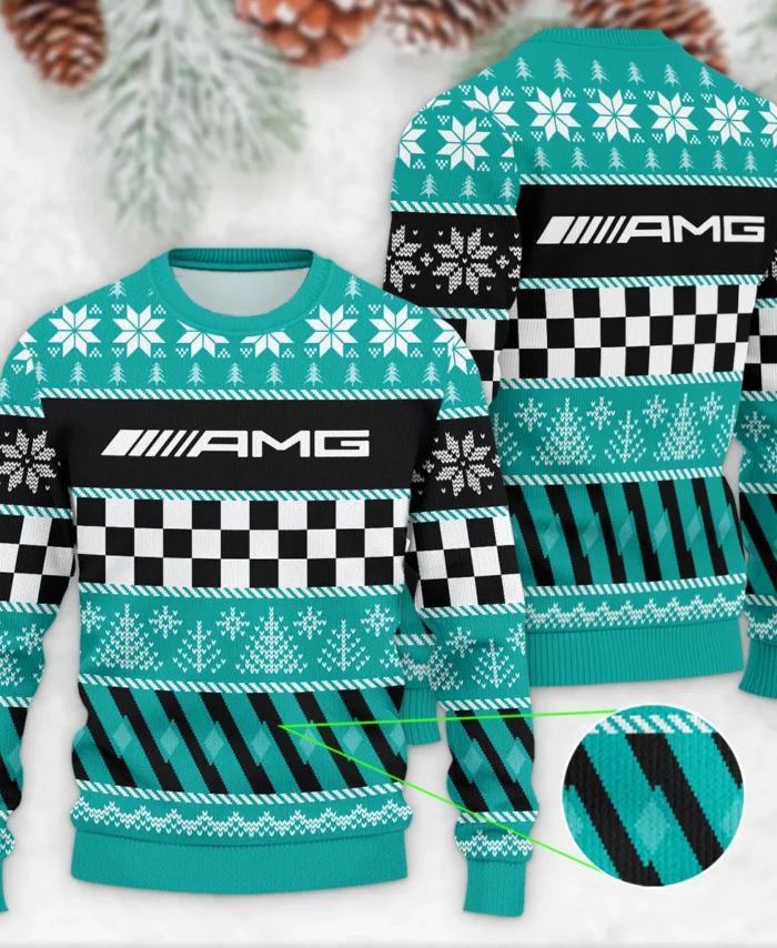 Racing Xmas Pattern Mercedes Formula 1 - Ugly Sweater BLVAF1220925A28MER
