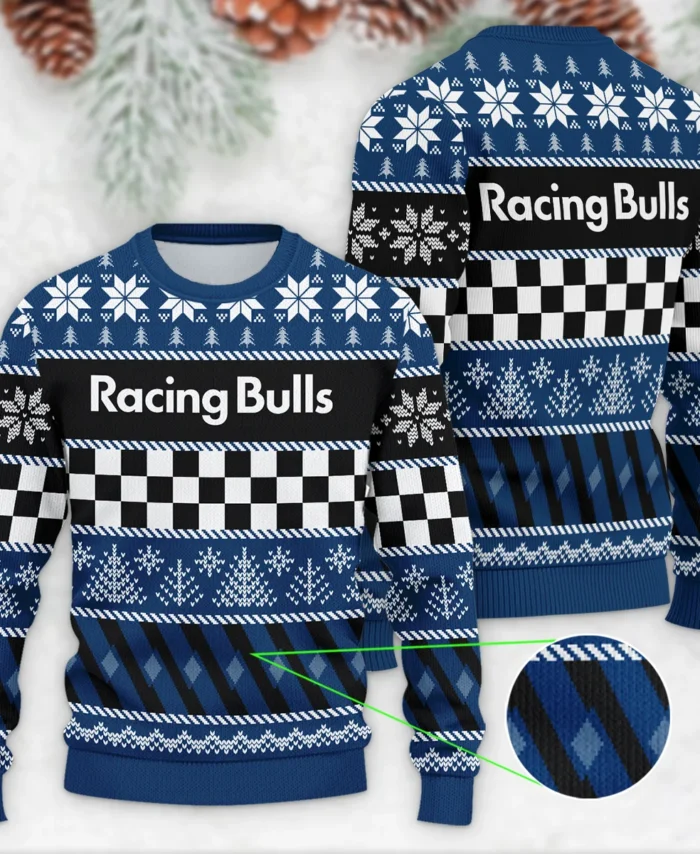 Racing Xmas Pattern Racing Bulls Formula 1 - Ugly Sweater BLVAF1220925A28RAC