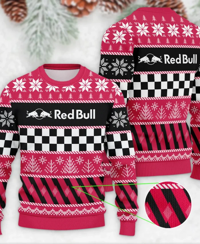 Racing Xmas Pattern Red Bull Racing Formula 1 - Ugly Sweater BLVAF1220925A28RBR