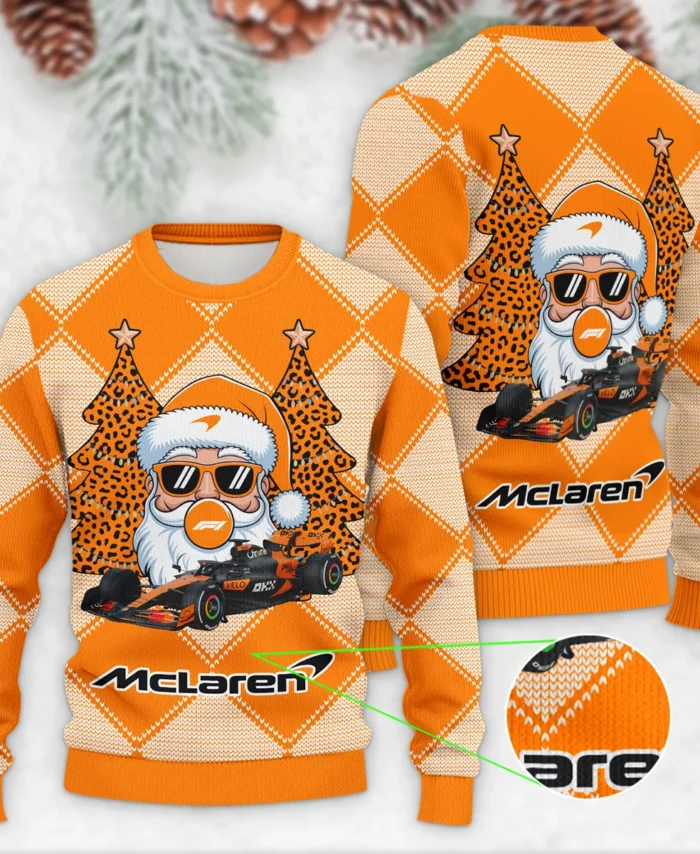 Santa Pinetree Car McLaren Formula 1 - Ugly Sweater BLVAF1220925A25MCL