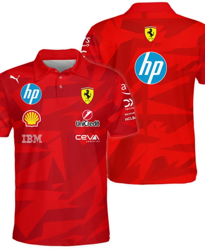 Scuderia Ferrari 2025 F1 20 Years of Red Racing Suit Polo Shirt BLVAFRR281125A3PL