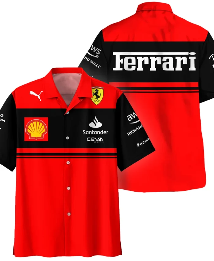 Scuderia Ferrari Racing F1 Hawaiian Shirt All Over Prints BLF1R19325A1HW