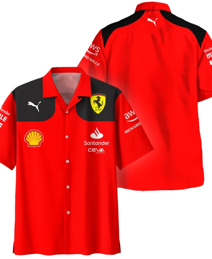 Scuderia Ferrari Racing F1 Hawaiian Shirt All Over Prints BLF1R19325A2HW