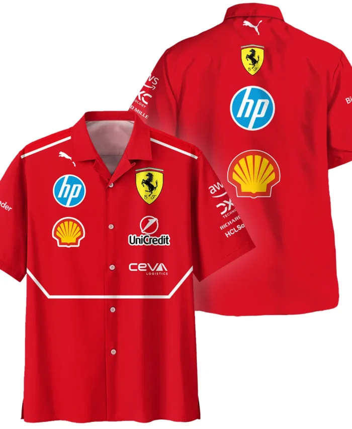 Scuderia Ferrari Racing F1 Hawaiian Shirt All Over Prints BLF1R19325A5HW