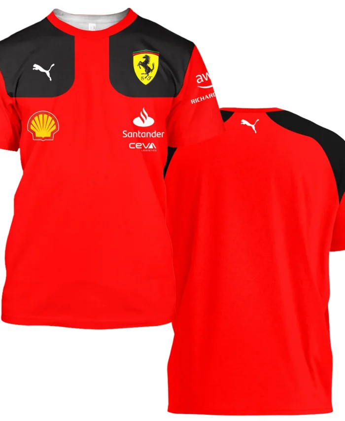 Scuderia Ferrari Racing F1 T-Shirt All Over Prints BLF1R19325A2TS