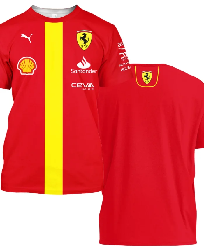 Scuderia Ferrari Racing F1 T-Shirt All Over Prints BLF1R19325A3TS