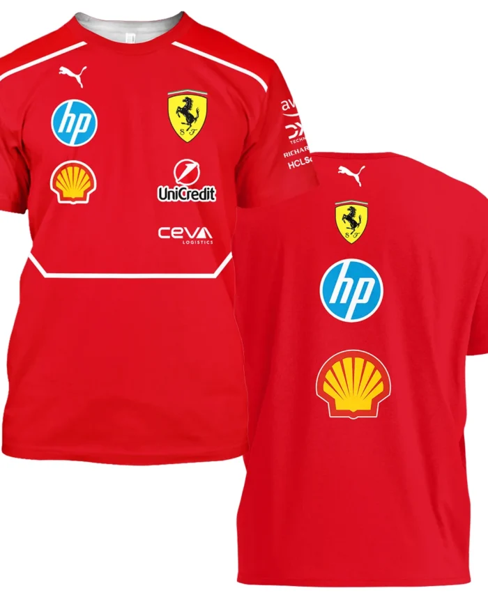 Scuderia Ferrari Racing F1 T-Shirt All Over Prints BLF1R19325A5TS